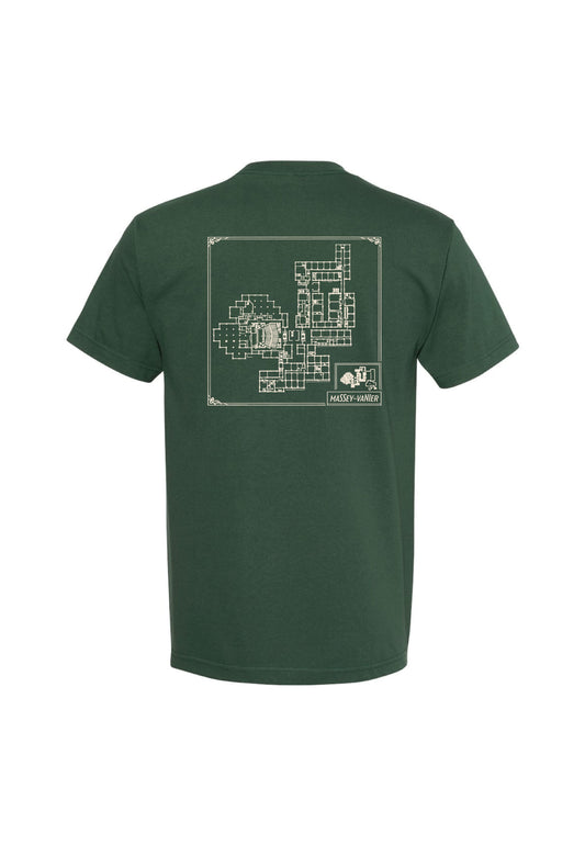 T-shirt Massey-Vanier Vert Forêt