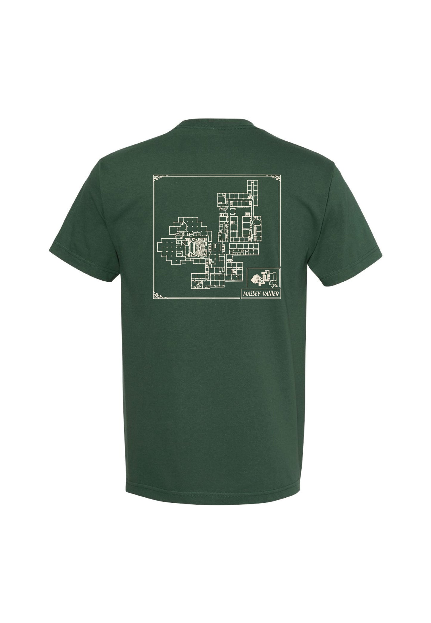 T-shirt Massey-Vanier Vert Forêt
